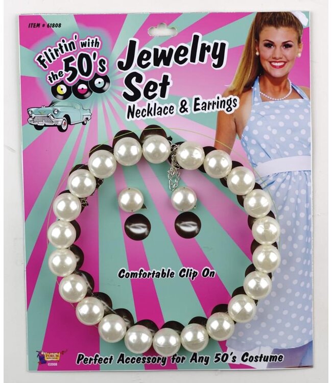 RUBIES 50S JEWELRY SET