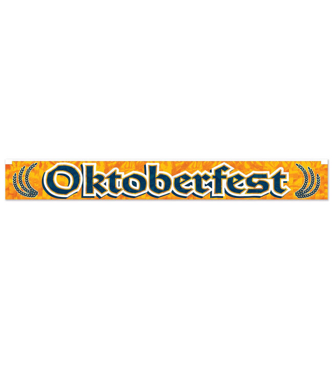 BEISTLE METALLIC OKTOBERFEST FRINGE BANNER