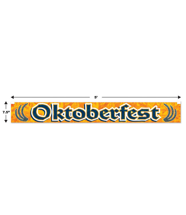 BEISTLE METALLIC OKTOBERFEST FRINGE BANNER