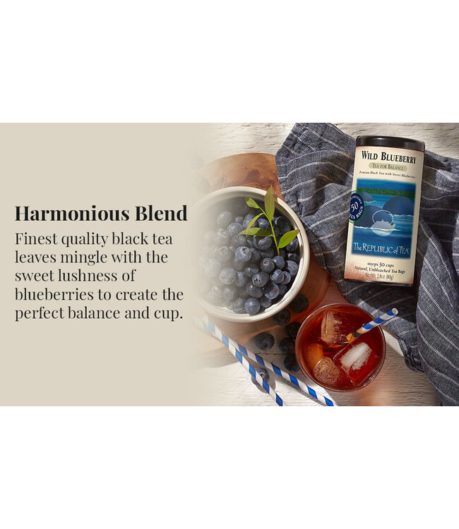 THE REPUBLIC OF TEA REPUBLIC OF TEA WILD BLUEBERRY