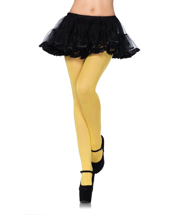LEG AVENUE NYLON TIGHTS YELLOW