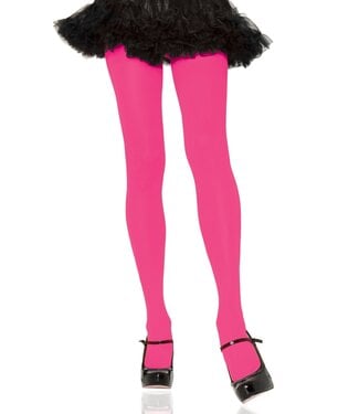 LEG AVENUE NYLON TIGHTS NEON PINK
