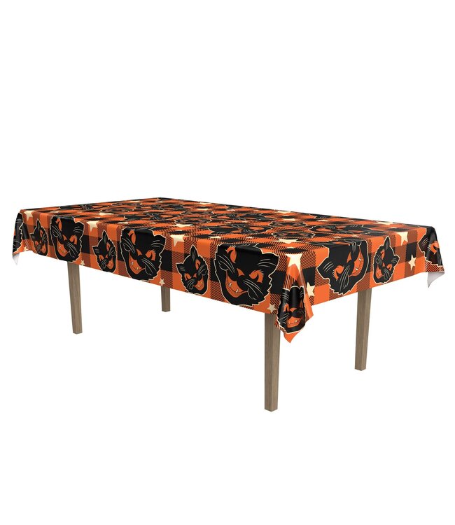 BEISTLE Vintage Halloween Fabric Table Cover