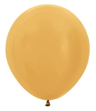 Sempertex 18" METALLIC GOLD 6 count