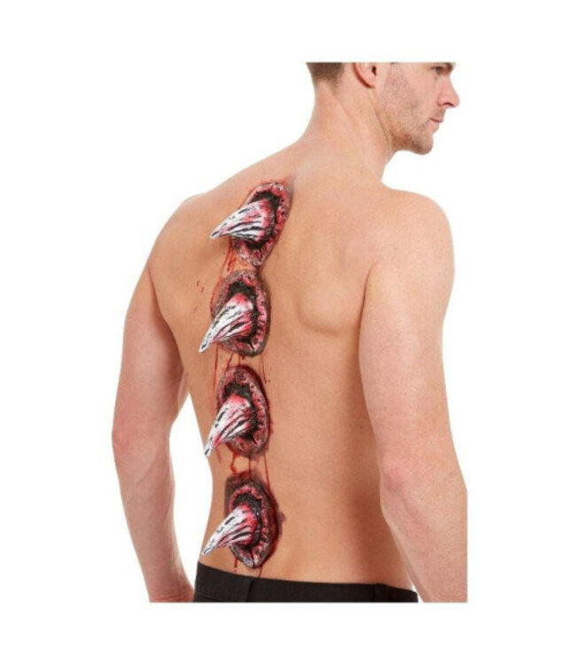 SMIFFY'S Smiffys Make-Up FX, Latex Spike Wounds, Red