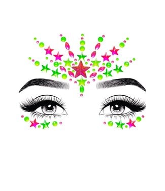 LEG AVENUE NEON FACE JEWELS