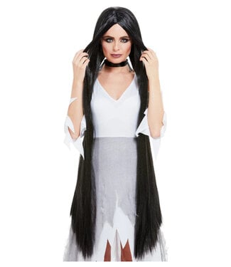 SMIFFY'S Witch Wig Extra Long, Black