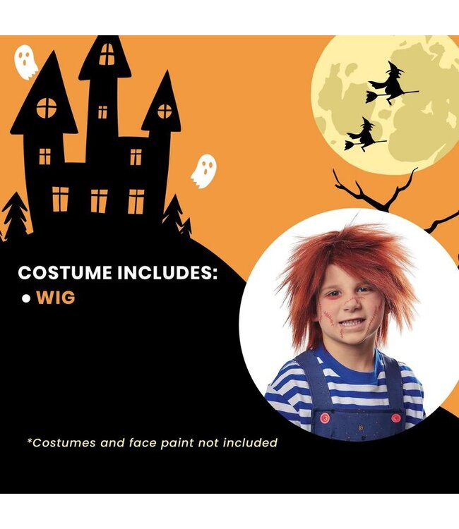 FRANCO EVIL DOLL WIG RED CHILD