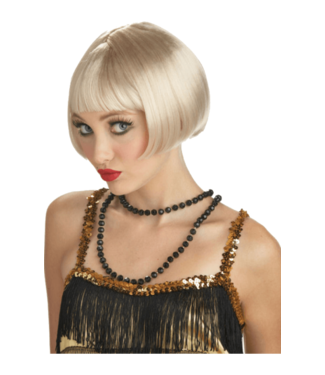 CALIFORNIA COSTUMES FLIRTY FLAPPER WIG BLONDE