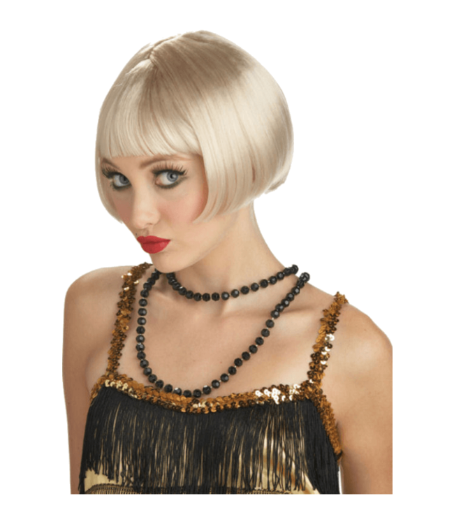CALIFORNIA COSTUMES FLIRTY FLAPPER WIG BLONDE