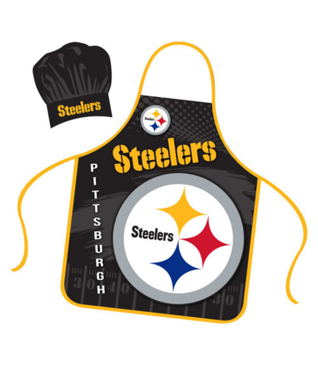MOJO LICENSING APRON SET PITTSBURGH STEELERS