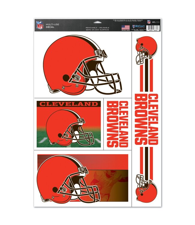 WINCRAFT 11X17 DECALS BROWNS