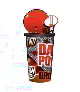 MOJO LICENSING CLEVELAND BROWNS HELMET CUP