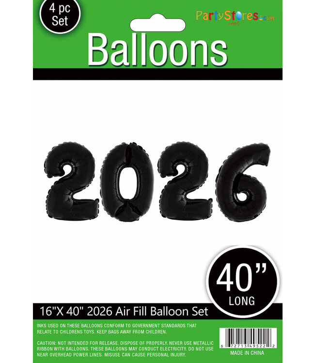 PARTY ON 16" Foil 2026 Set  *Does Not Float*