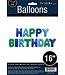 PARTY ON Foil Blue and Green "Happy Birthday" Letter Balloon Banner Kit
