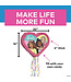 UNIQUE INDUSTRIES INC 20" x 16" Pink Barbie™ & Friends Heart-Shaped Pull-String Piñata