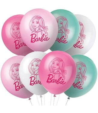 UNIQUE INDUSTRIES INC Barbie™ 12" Latex Balloons - 8 Count