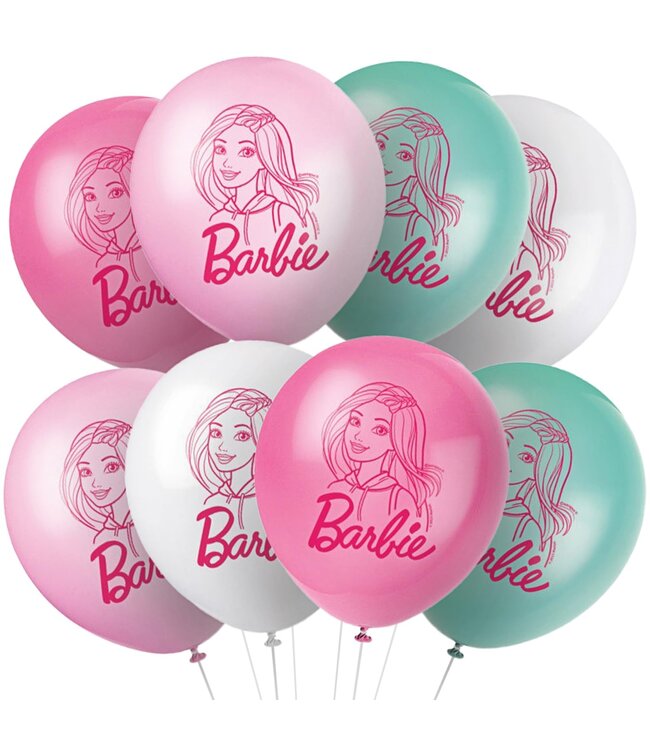 UNIQUE INDUSTRIES INC Barbie™ 12" Latex Balloons - 8 Count