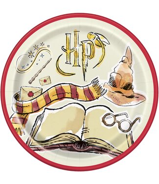 UNIQUE INDUSTRIES INC Harry Potter Dinner Plate - 8 Count