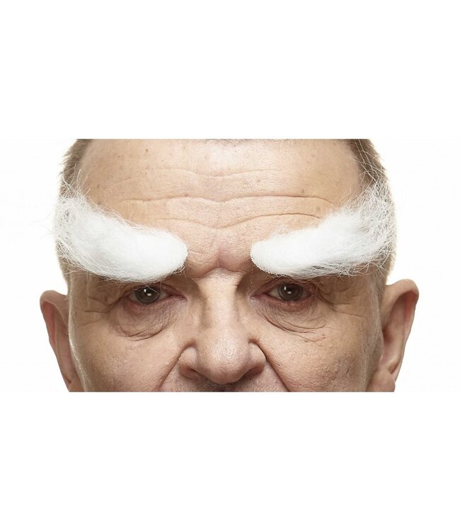 MUSTACHES EYEBROWS WHITE