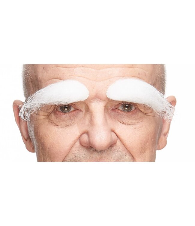 MUSTACHES EYEBROWS WHITE