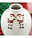 SEASONS JEWELRY DANGLE LEG SANTA EARRINGS