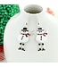 SEASONS JEWELRY DANGLE LEG SNOWMAN EARRINGS