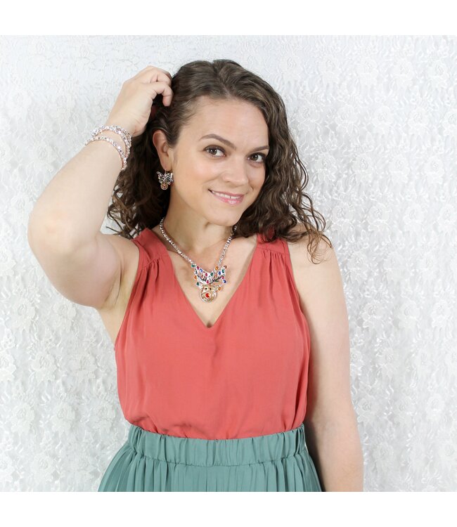 SEASONS JEWELRY WHIMSICAL REINDEER PIN/PENDANT