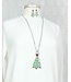 SEASONS JEWELRY ENAMEL DANGLE TREE PENDANT