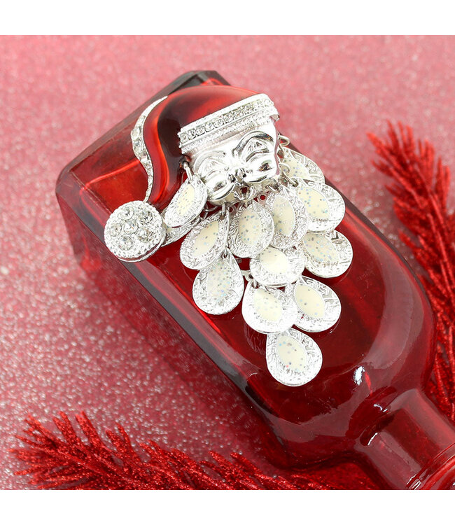 SEASONS JEWELRY DANGLE SANTA  BEARD PENDANT