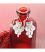 SEASONS JEWELRY DANGLE SANTA BEARD EARRINGS