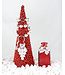 SEASONS JEWELRY DANGLE SANTA BEARD EARRINGS