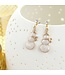SEASONS JEWELRY GOLD ENAMEL SNOWMAN EARRINGS