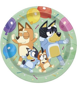 UNIQUE INDUSTRIES INC Bluey Dinner Plates - 9in - 8 Count