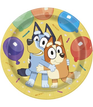 UNIQUE INDUSTRIES INC Bluey Dessert Plates - 8 Count - 6.75in