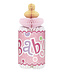 UNIQUE INDUSTRIES INC Honeycomb Centerpiece Baby Bottle Pink