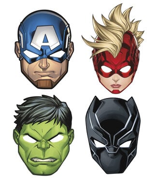 UNIQUE INDUSTRIES INC Avengers Party Masks - 8 Count