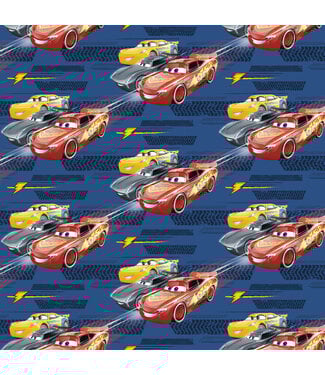 UNIQUE INDUSTRIES INC 30in X 5ft Cars 3, Gift Wrap