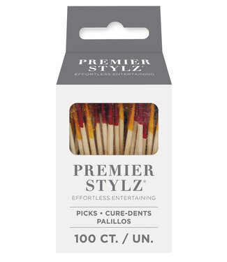 UNIQUE INDUSTRIES INC Frill Picks -100 Count - 2.5in