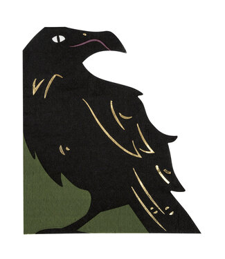 UNIQUE INDUSTRIES INC 16CT SHAPED CROW CELESTIAL HALLOWEEN