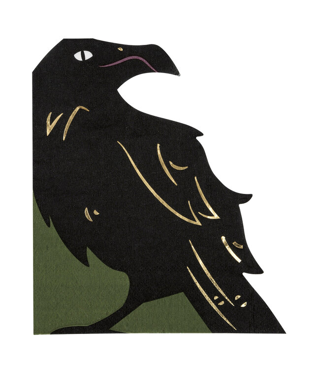 UNIQUE INDUSTRIES INC 16CT SHAPED CROW CELESTIAL HALLOWEEN