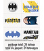 UNIQUE INDUSTRIES INC 24CT TATTOOS BATMAN