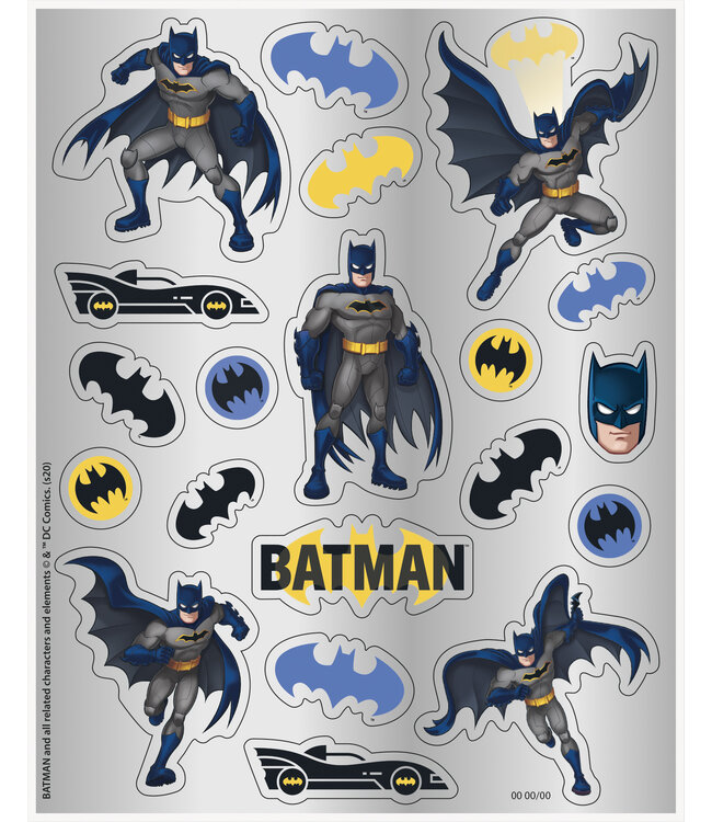 UNIQUE INDUSTRIES INC 80CT STICKERS BATMAN