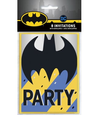 UNIQUE INDUSTRIES INC 8CT INVITES BATMAN