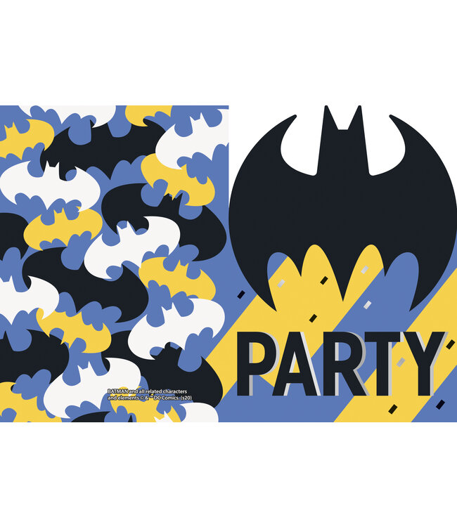 UNIQUE INDUSTRIES INC 8CT INVITES BATMAN