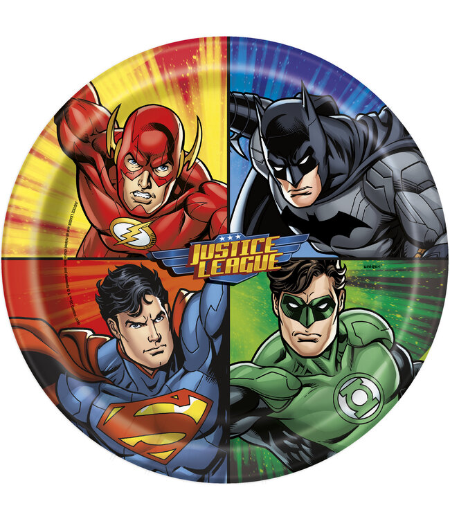 UNIQUE INDUSTRIES INC 8CT 9in JUSTICE LEAGUE