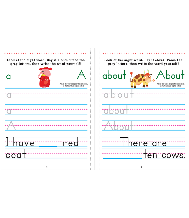 PETER PAUPER PRESS Trace and Learn Sight Words Workbook