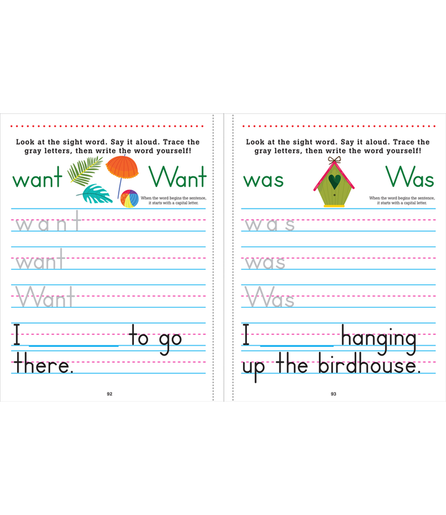 PETER PAUPER PRESS Trace and Learn Sight Words Workbook