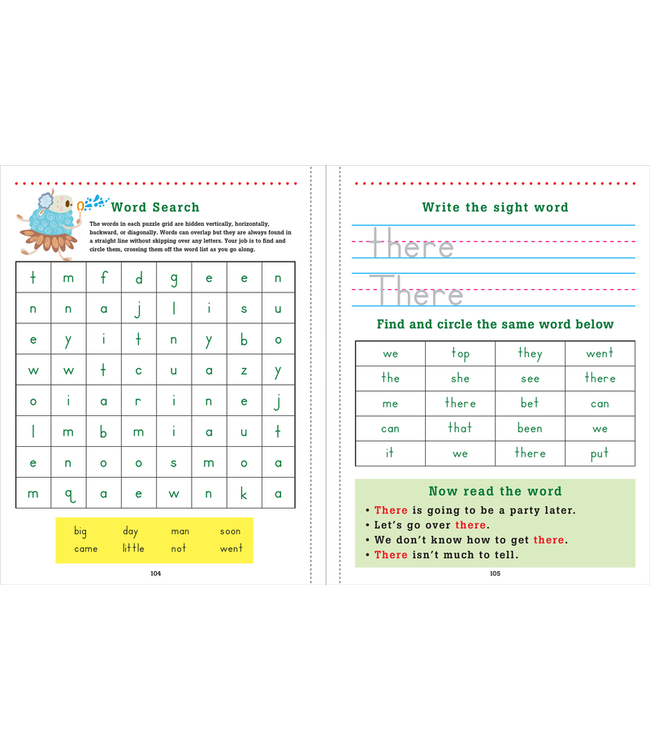 PETER PAUPER PRESS Trace and Learn Sight Words Workbook