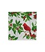 CASPARI HOLLY AND SONGBIRDS WHITE/SILVER - NAPKIN LUNCHEON